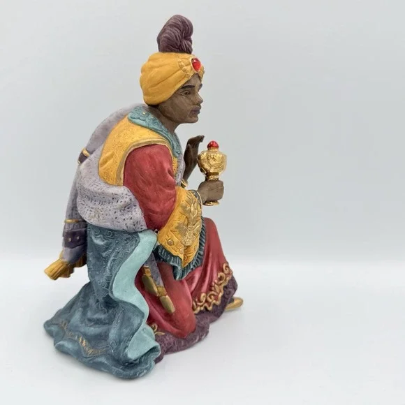 VTG Nativity Wise Man Figurine Seated Magi Christmas Creche Religious Decor‎ 8" - Picture 4 of 7
